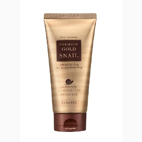 Premium Gold Snail Nutrition Cleansing Foam, Face Cleanser with Moisturizing and Nutrition, 150g (5.